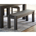 Meadow Solid Wood Bench In Graphite