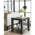 Meadow Solid Wood End Table In Graphite