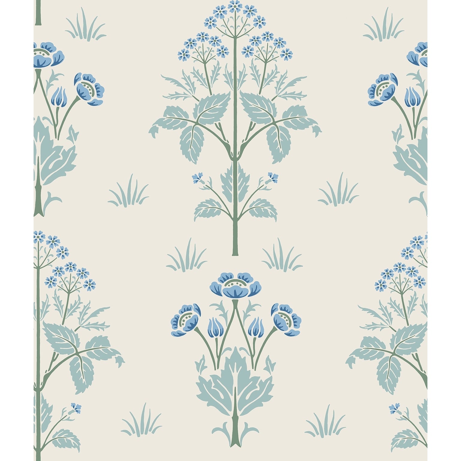 Meadow Sweet Chalk And Wedgwood Peel And Stick Wallpaper