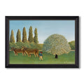 Meadowland 1906 Henri Rousseau Custom Framed Canvas