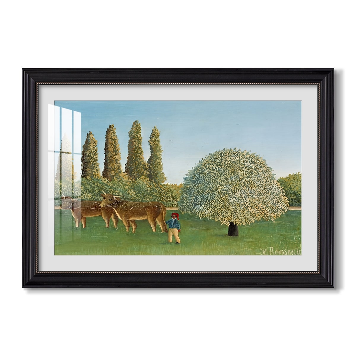 Meadowland 1906 Henri Rousseau Custom Framed Print