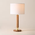 Medal Oak Wood Floor Lamp
