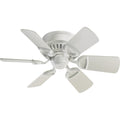 Medallion 30 Traditional 6 Blade Ceiling Fan Studio White