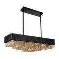 Strick Bolton Castel Black 10 Light Rectangular Chandelier