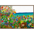 Mediterranean Sea By Cesare Bellassai Art Framed Canvas Wall Art
