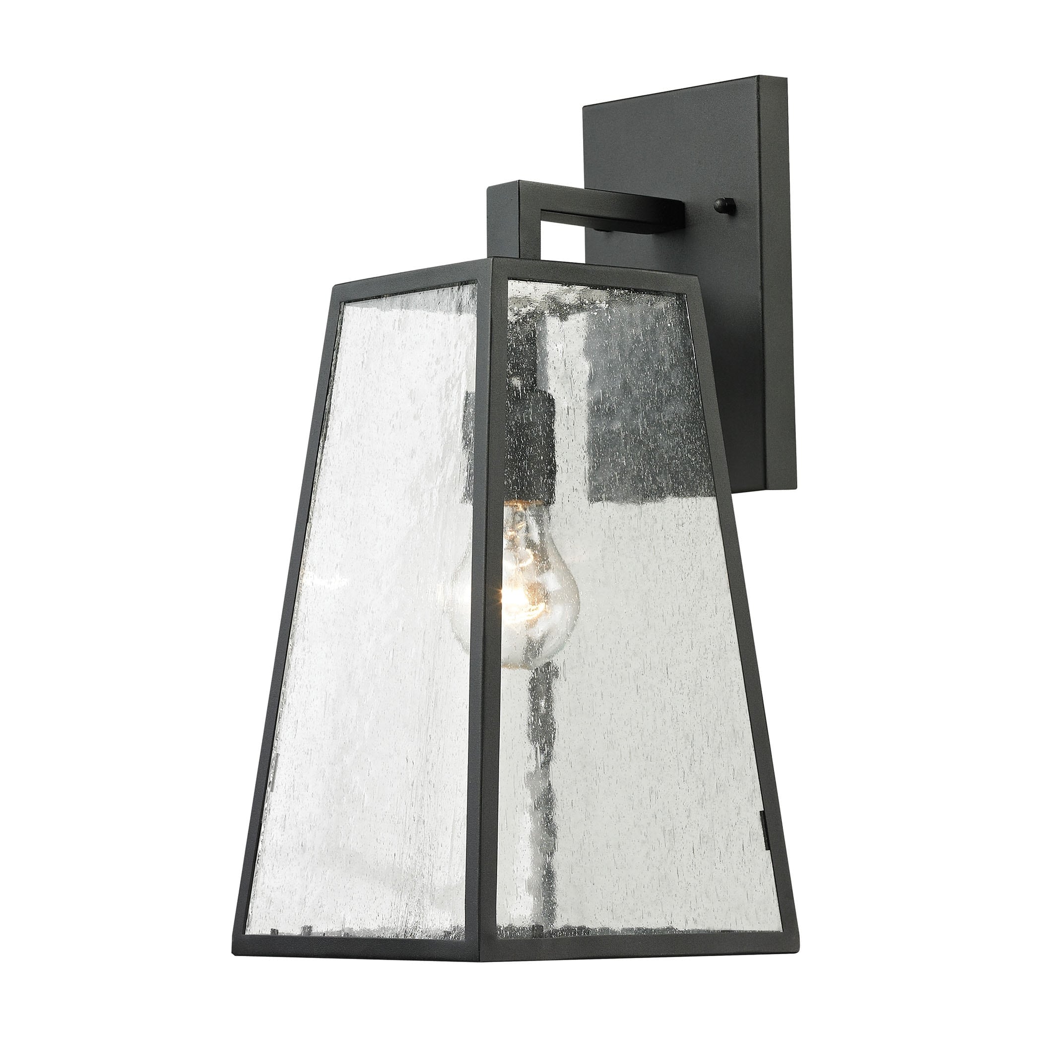 Meditterano 16 High 1 Light Outdoor Sconce Matte Black 16 Inch Tall