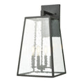 Meditterano 22 High 4 Light Outdoor Sconce Matte Black 22 Inch Tall