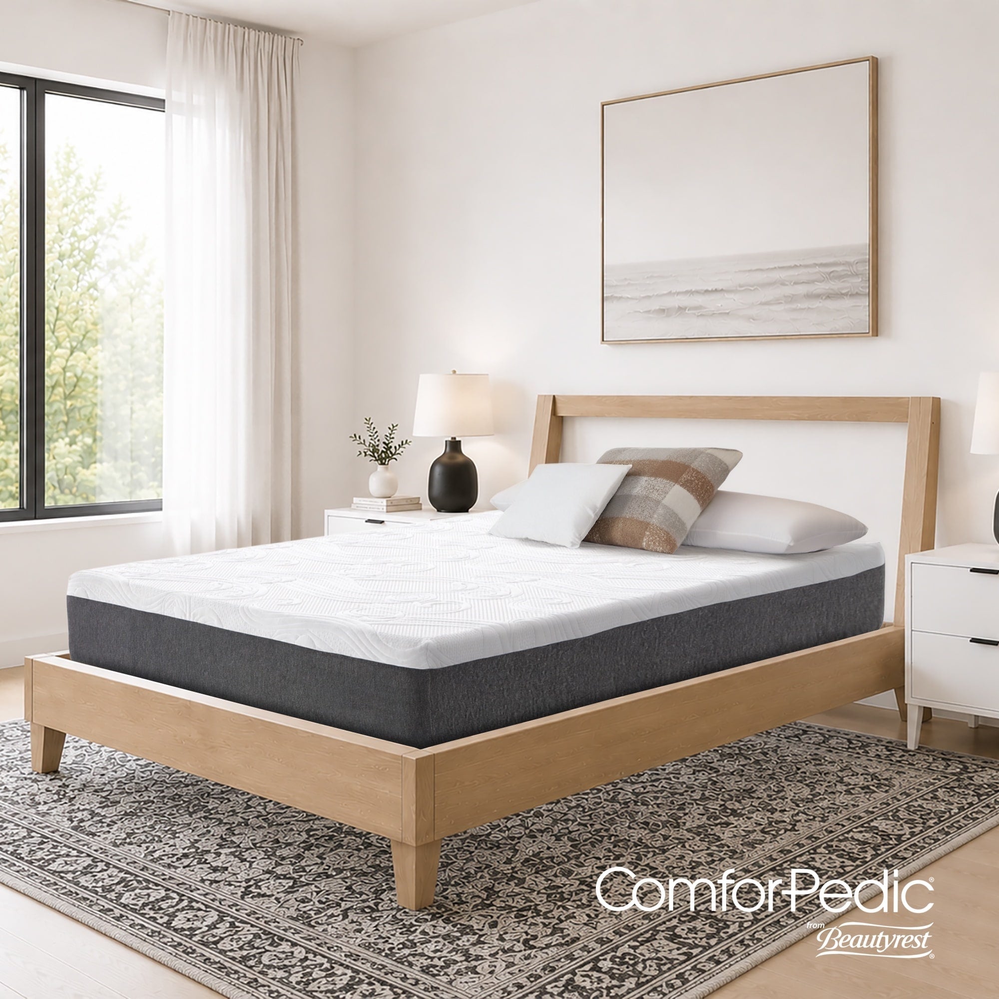 Comforpedic From Beautyrest Nrgel Memory Foam 14 Inch King Size Mattress