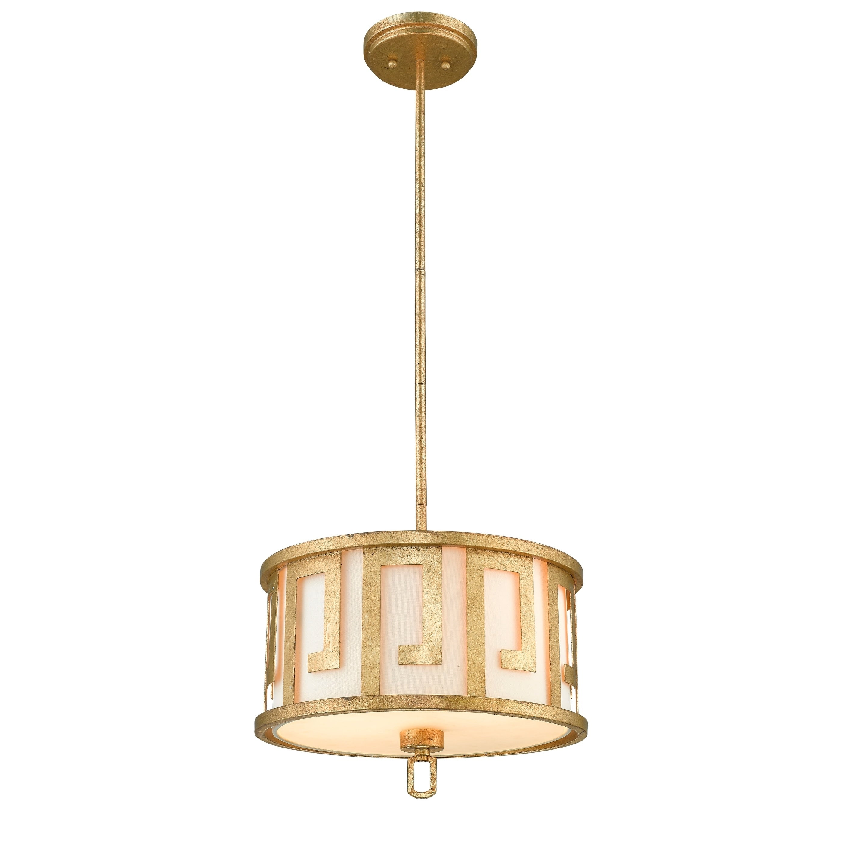 Medium Kitchen Pendant In Distressed Gold By Lucas Mckearn N A