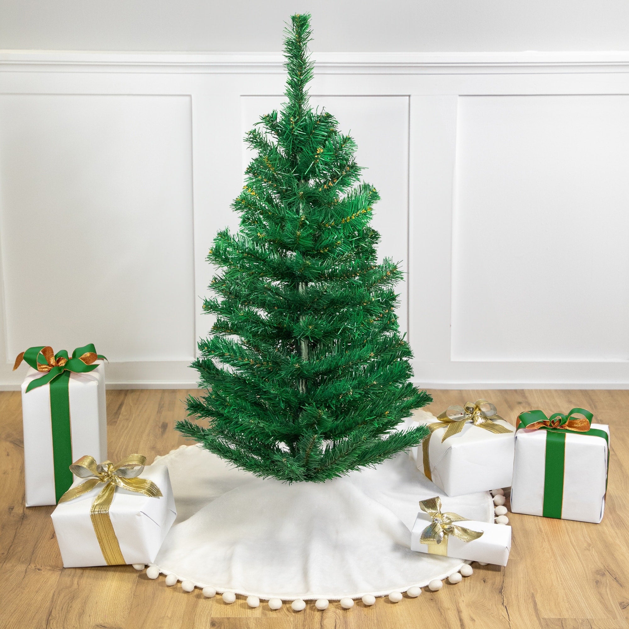 3 Medium Mixed Classic Pine Artificial Christmas Tree Unlit 3 Foot