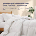 Winter 800 Fill Power Premium White Goose Down Duvet Comforter
