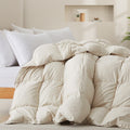 Puredown White Down Winter Comforter With 100 Cotton Cover