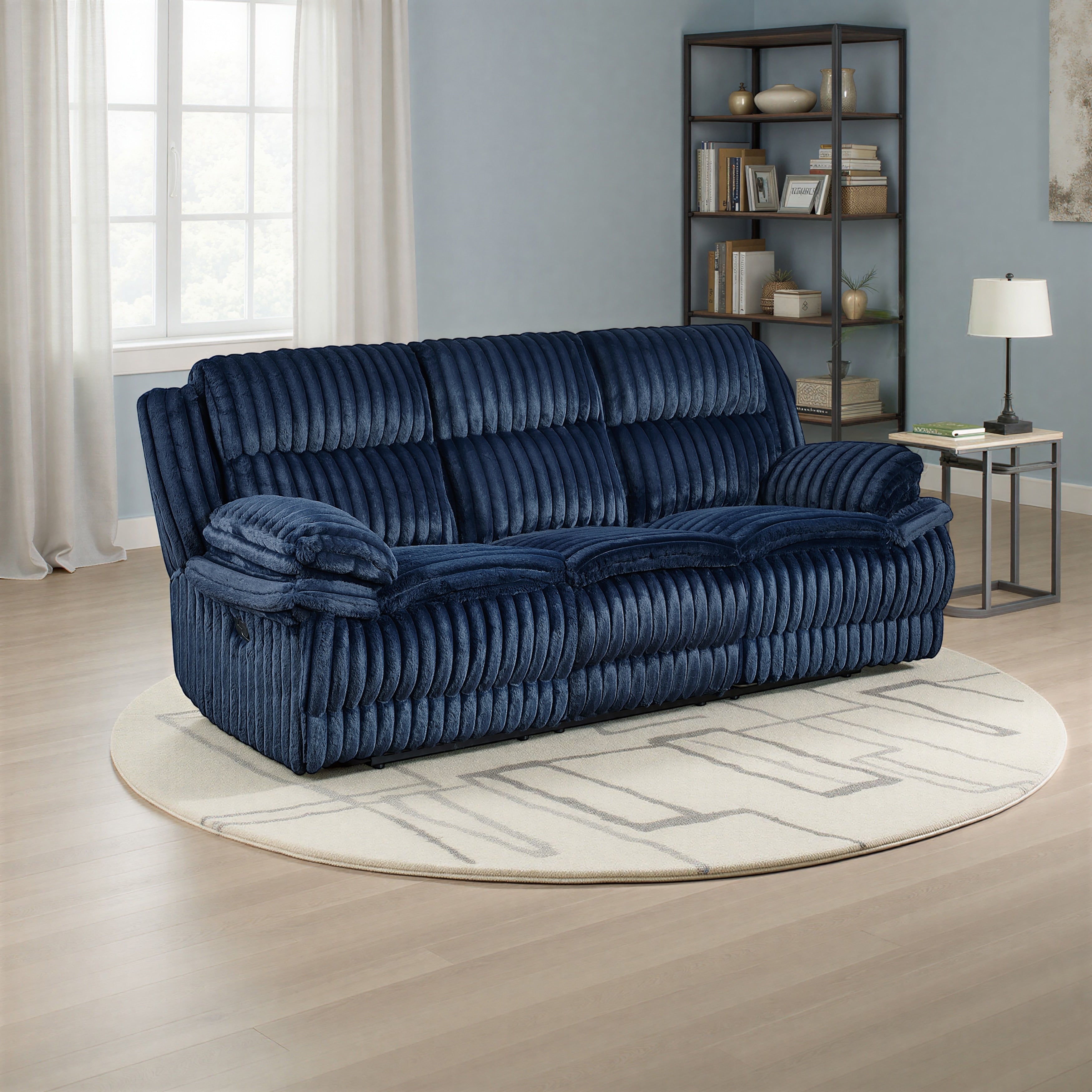 Medora 95 Corduroy Manual Double Reclining Sofa Removable Backs