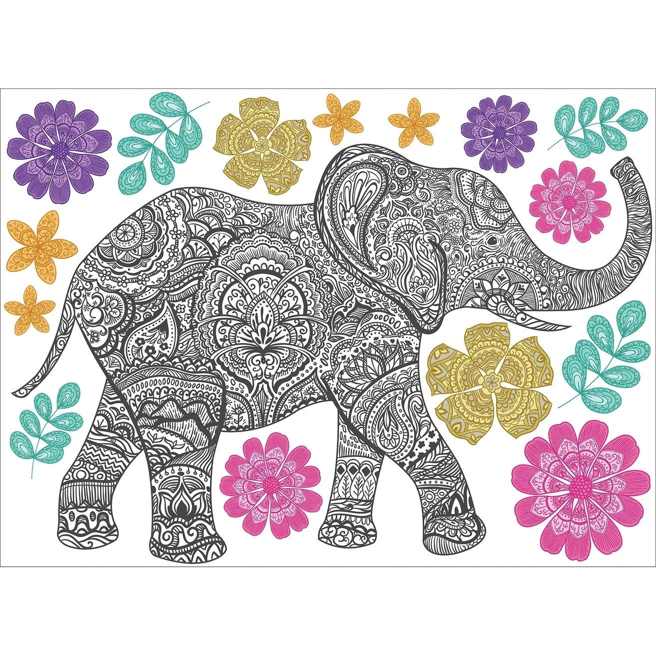 Mehndi Wall Art Kit 17.5In X 24In X 0.125In