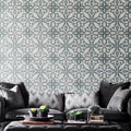 Meknes In Green And White Handmade 8X8In Moroccan Tile Pack Of 12