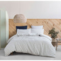 Melange Home Linen Cotton Stripe Duvet Set