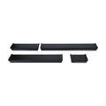 Melannco Black Wall Shelves Set Of 4