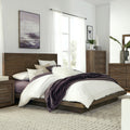 Carbon Loft Carnegie King Size Panel Bed In Dark Pine