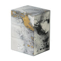 Mele Co. Maura Marbled Glass Jewelry Box With Gold Accents