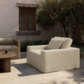 Melia Outdoor Slipcover Chair Bombay Flax 48.5W X 45.5 X 31.5H