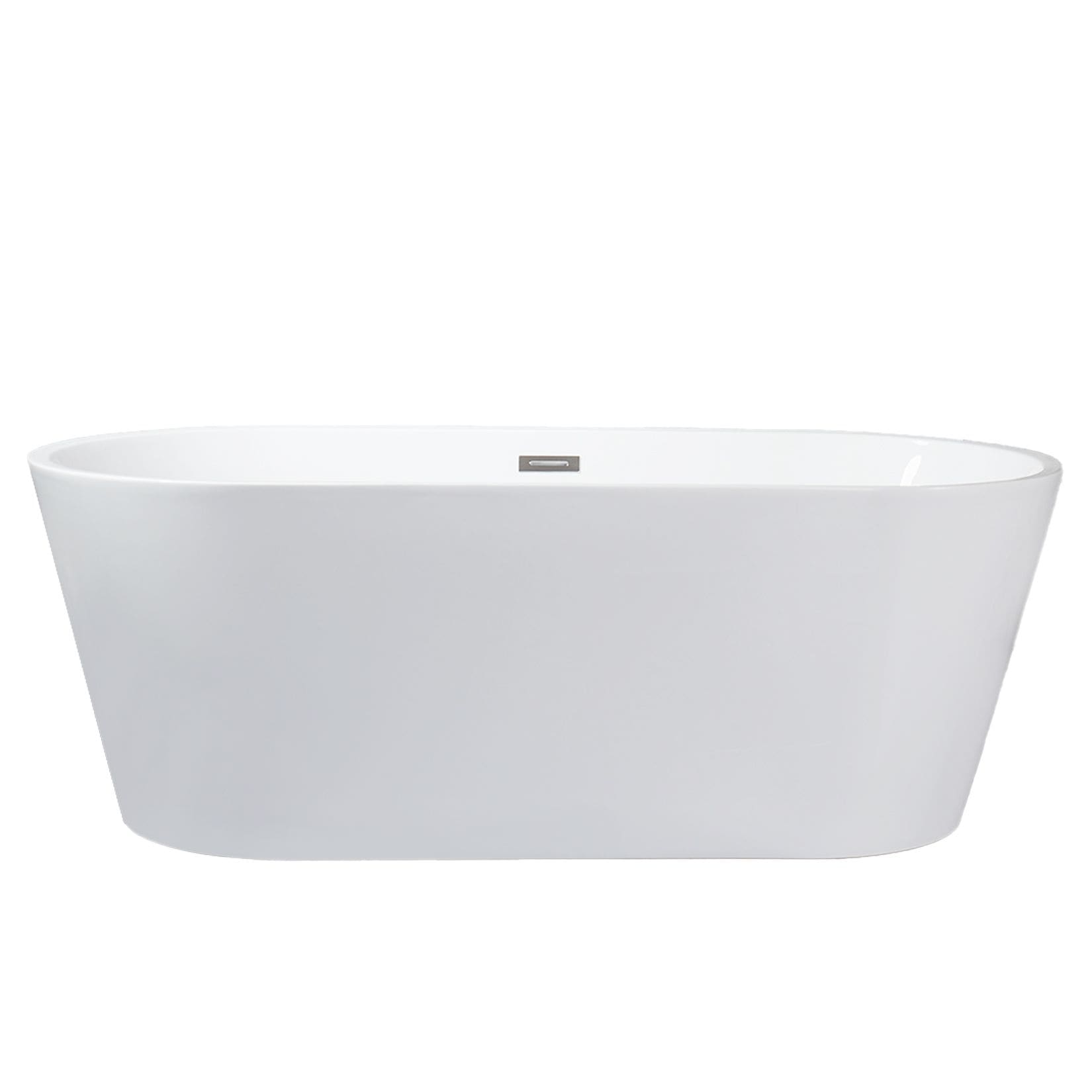 Melina Free Standing Acrylic Bathtub W Chrome Drain