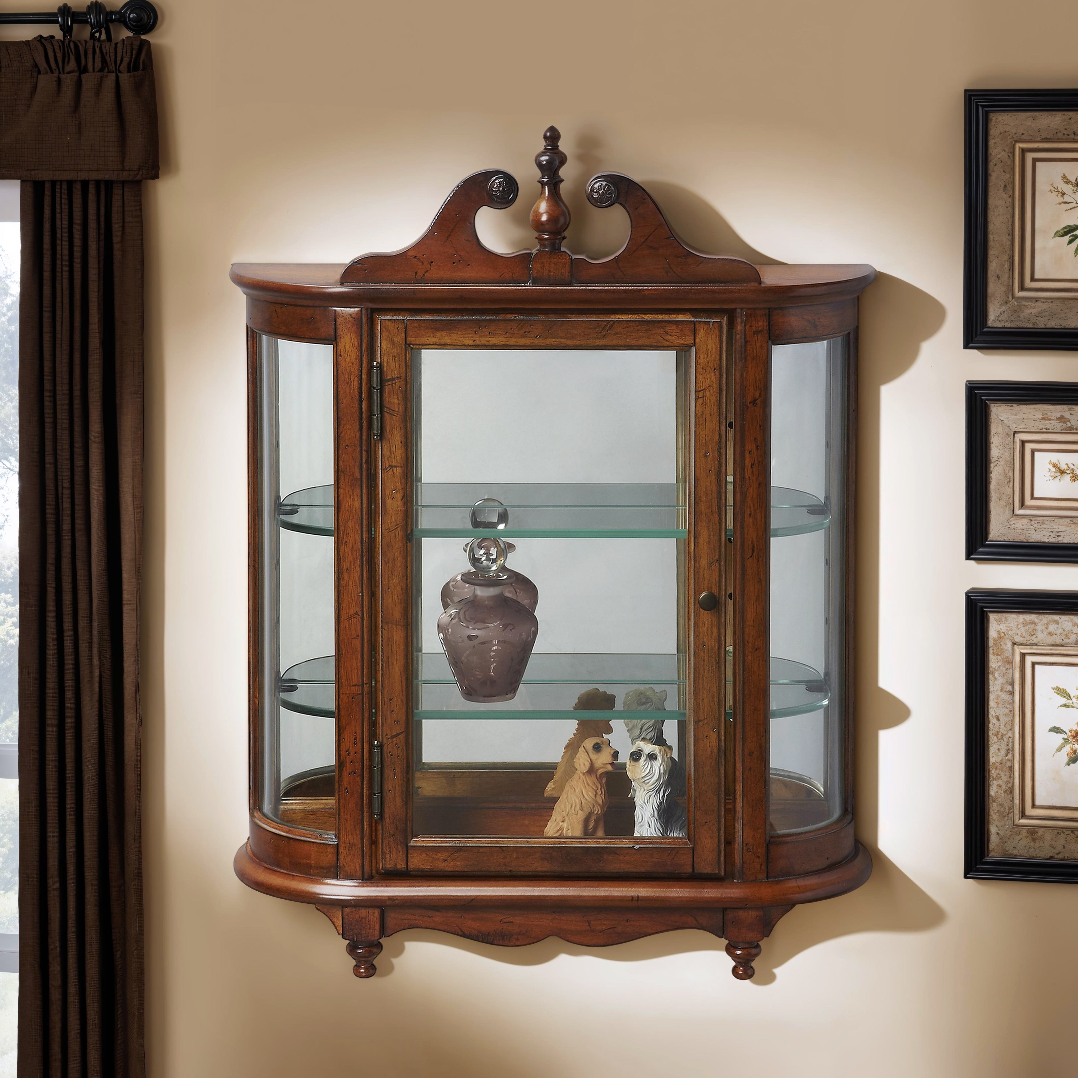 Butler Melinda Vintage Oak Wall Curio