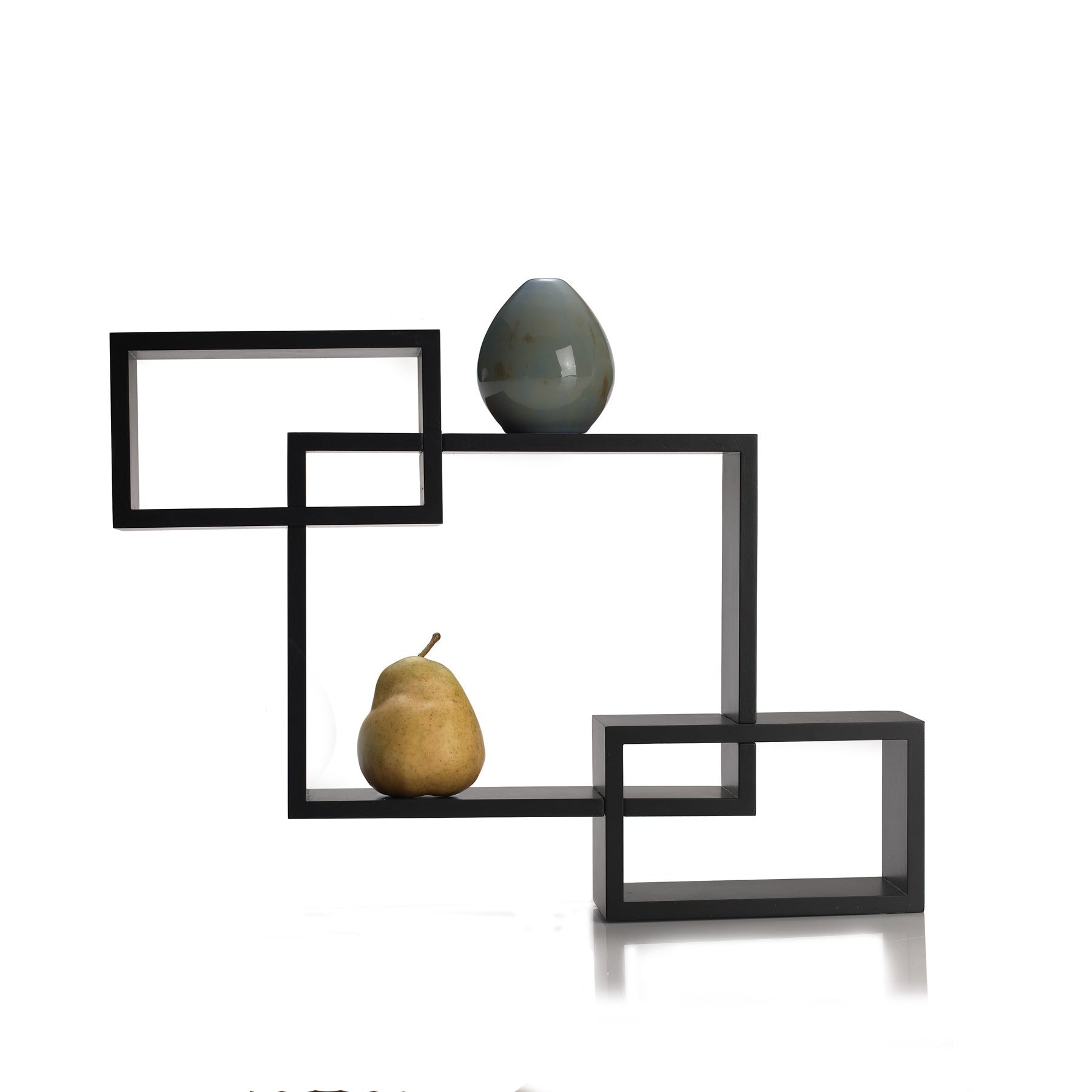 Mellannco S 3 Espresso Interlocking Shelves