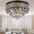 Melly 3 Light Antique 16 Inch Crystal Chandelier