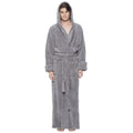 Mens Hooded Fleece Bathrobe Turkish Soft Plush Robe