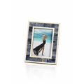 Mendocino Blue Carved Bone Photo Frame 5 X 7
