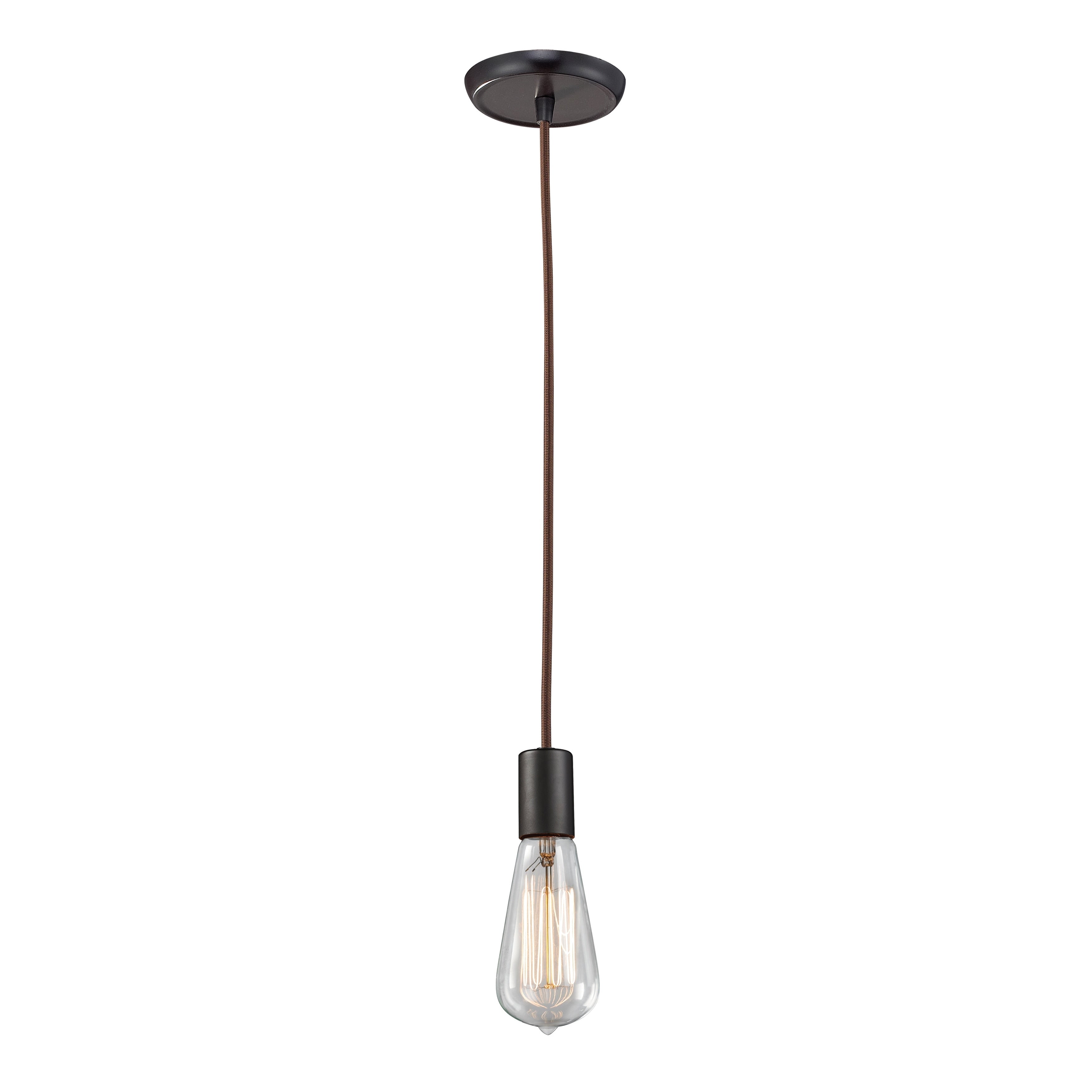 Menlow Park 2 Inch Wide 1 Light Mini Pendant In Oiled Bronze