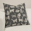 Meow Designer Throw Pillow
