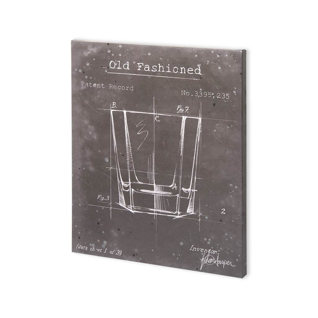 Mercana Barware Blueprint I 30 X 37 Made To Order Canvas Art