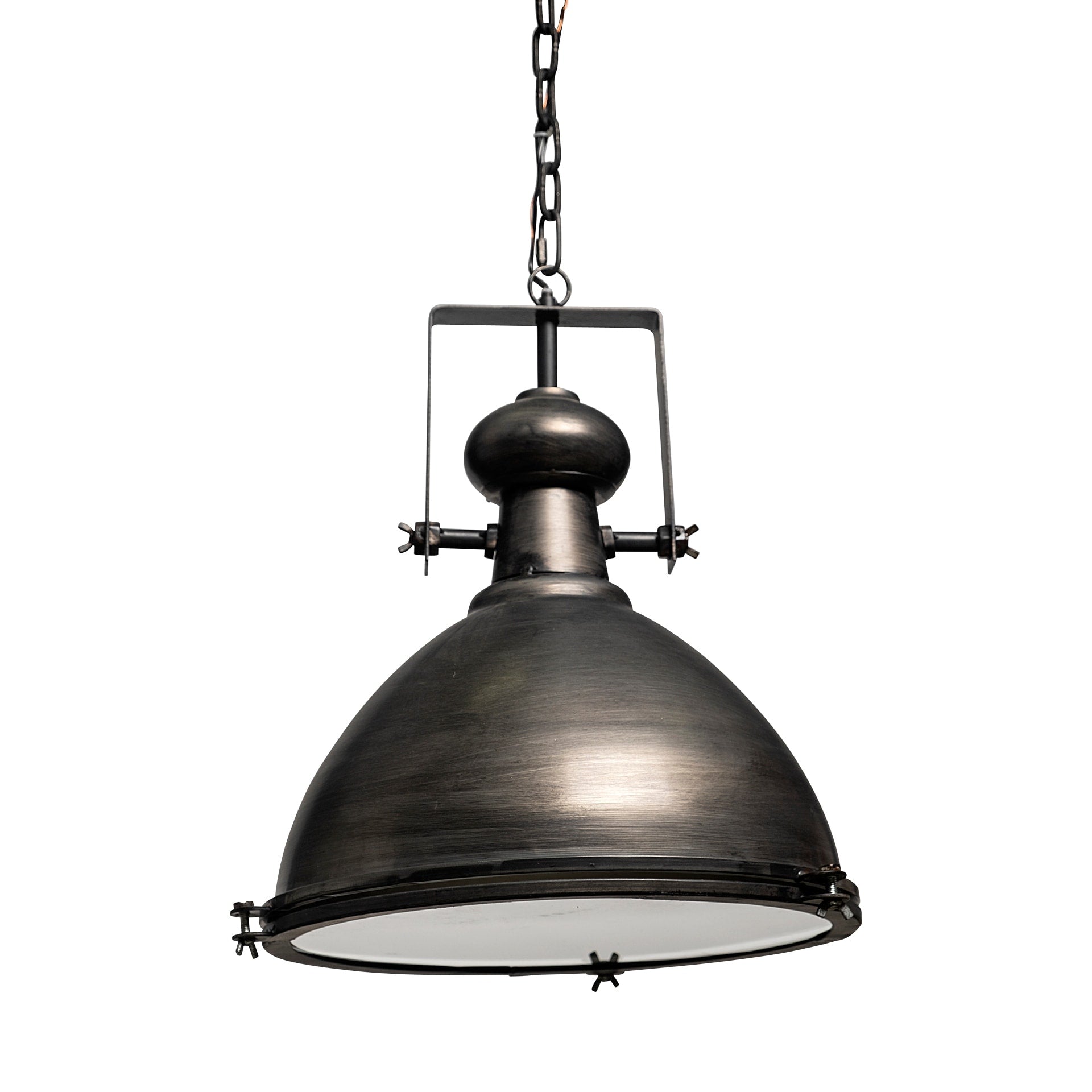 Mercana Bashaw I Grey Metal Pendant Light