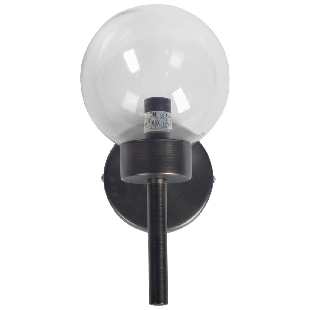 Mercana Boltern Ii Black Metal Sconce
