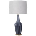 Mercana Bravar Iii Grey Fabric Table Lamp