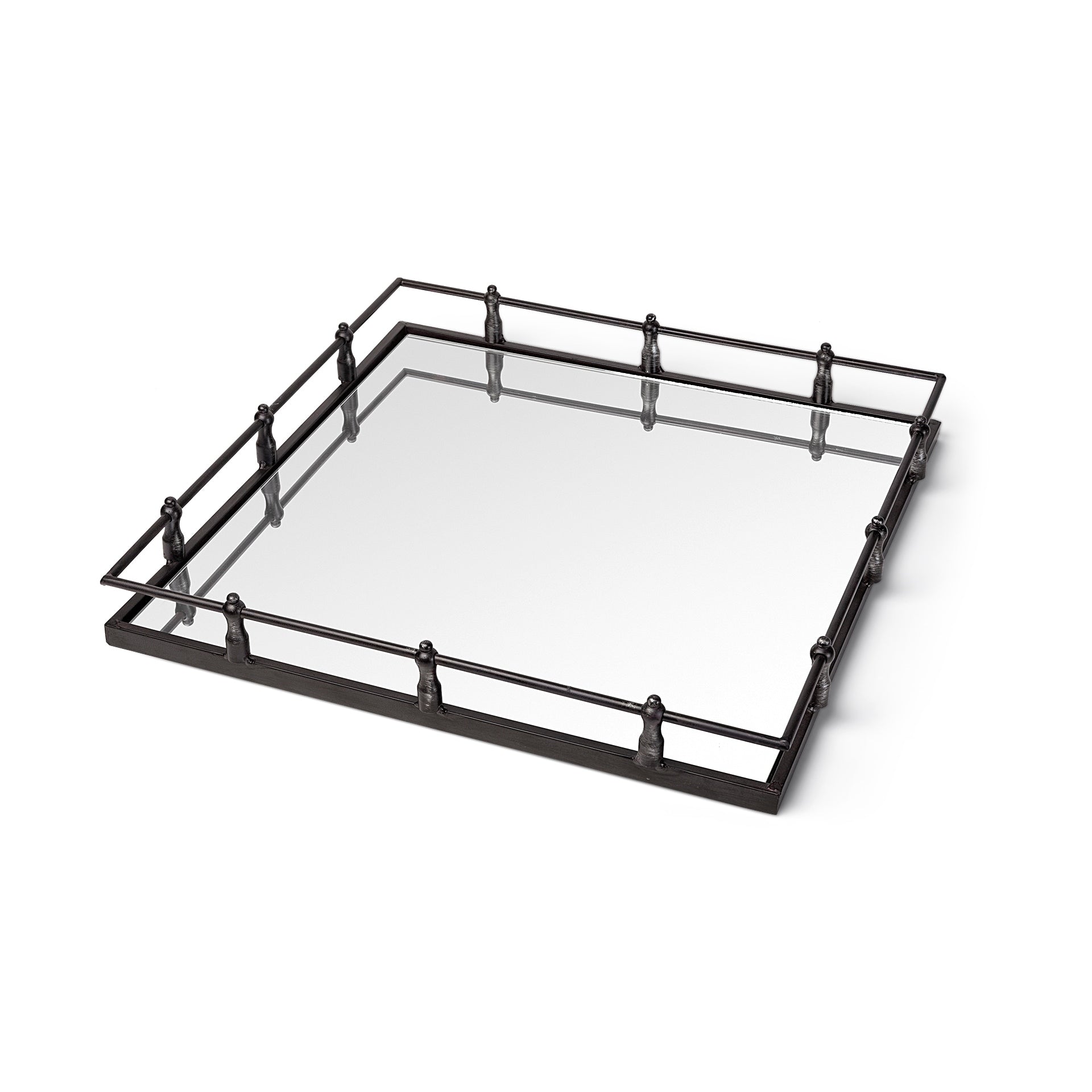 Mercana Christa Black Metal Tray