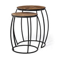 Mercana Clapp Iii Set Of 2 Wooden Side Table