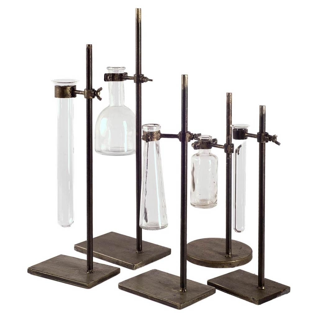 Mercana Jarvis Set Of 5 Black Metal Vase