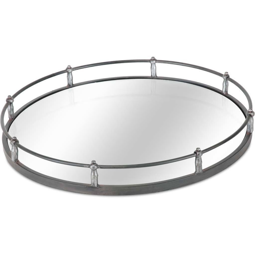 Kimbel Silver Metal Tray Small