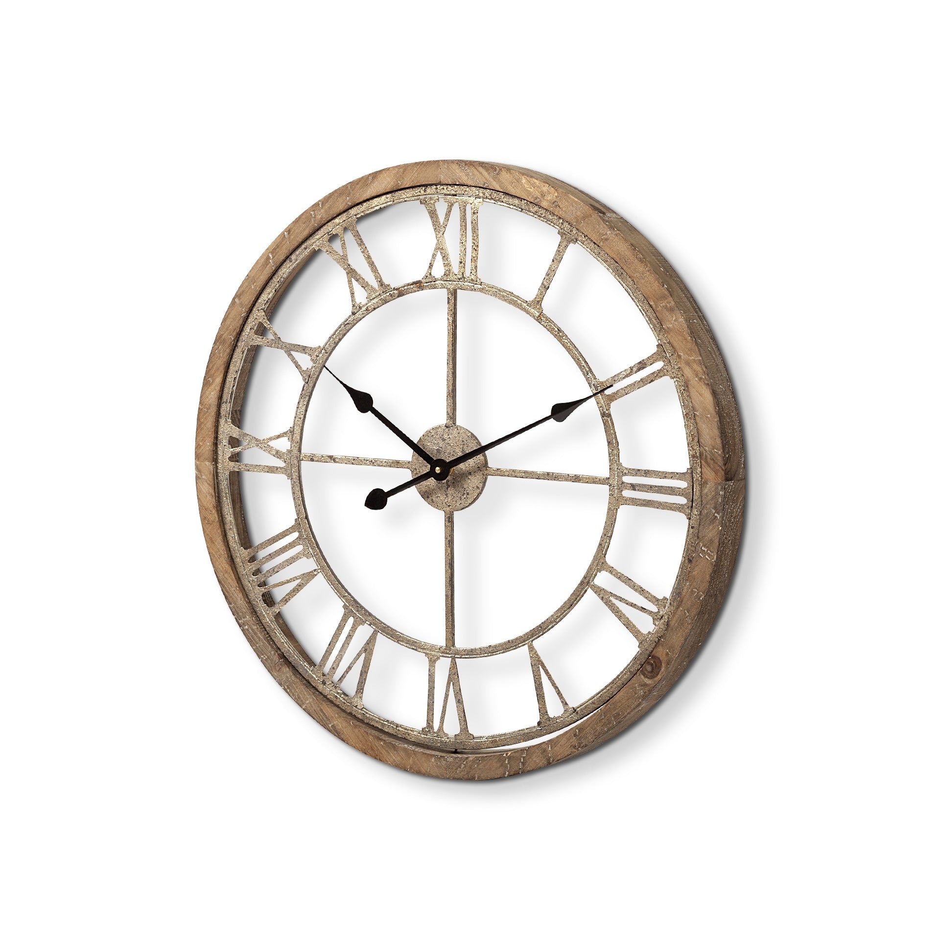 Mercana Mething Ii Gold Metal Clock