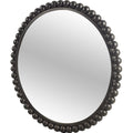Mercana Orbit Iii Black Metal Modern Wall Mirror