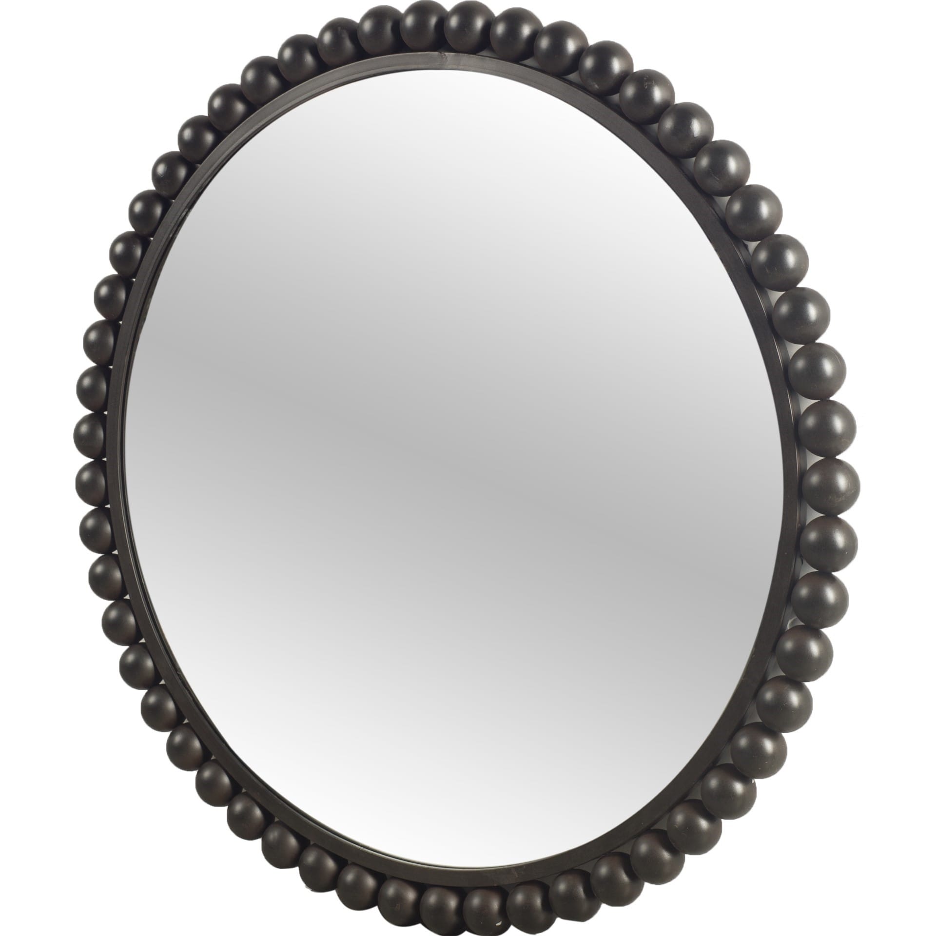 Mercana Orbit Iii Black Metal Modern Wall Mirror