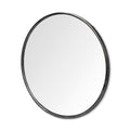 Mercana Piper 47 Round Black Metal Frame Mirror 47.2 X 47.2