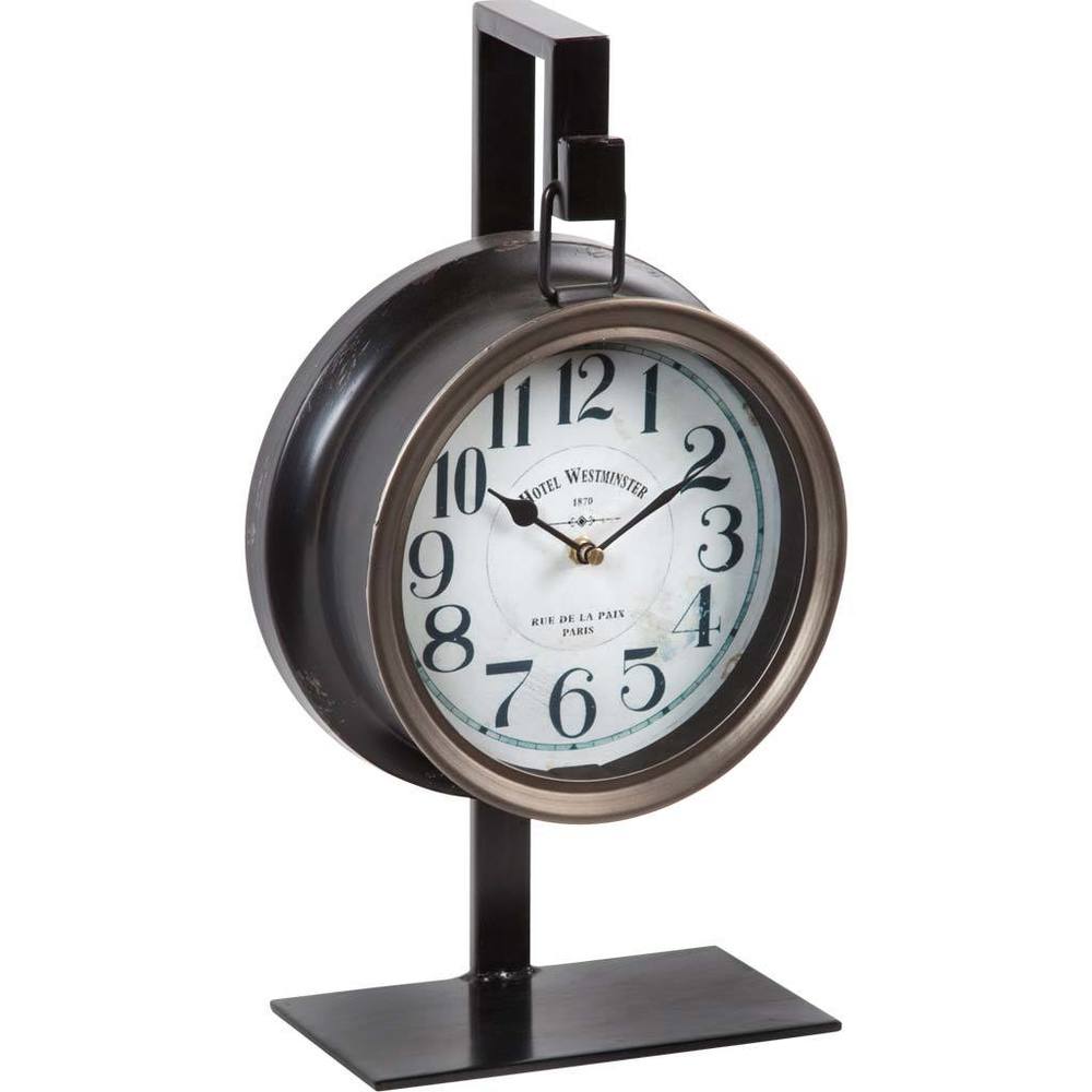 Mercana Taxz Black Metal Clock