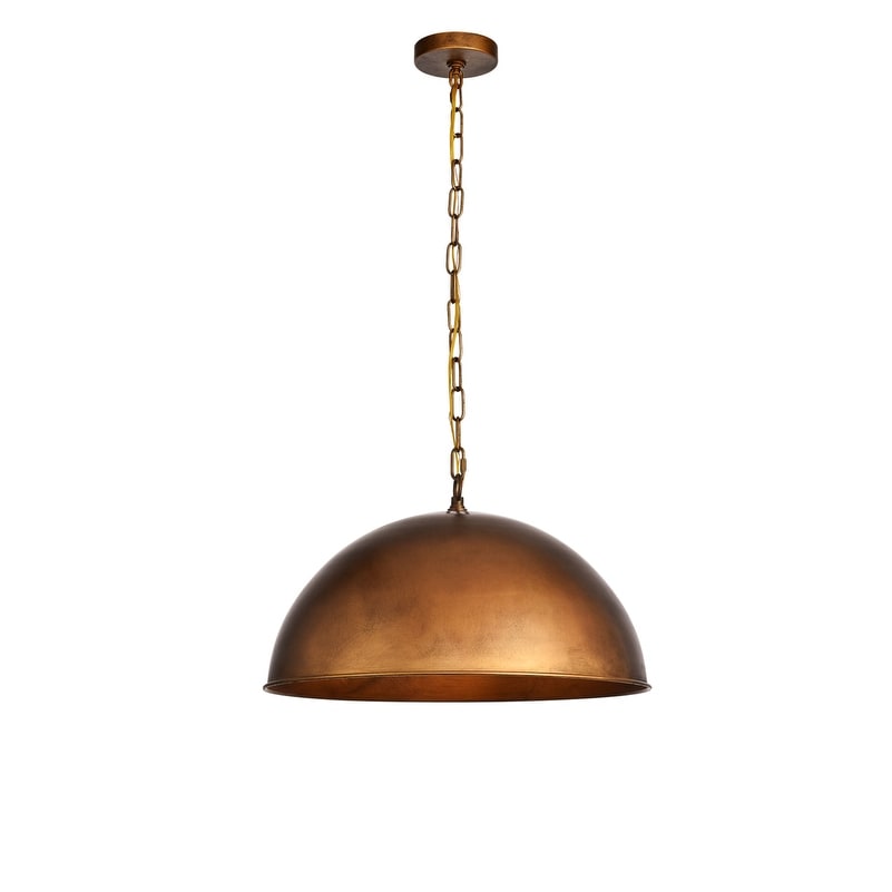 Merce Collection Pendant D20 H12.75 Lt 1 Manual Brass Finish