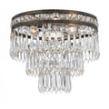 Crystorama Mercer Collection 3 Light English Bronze Flush Mount Chandelier