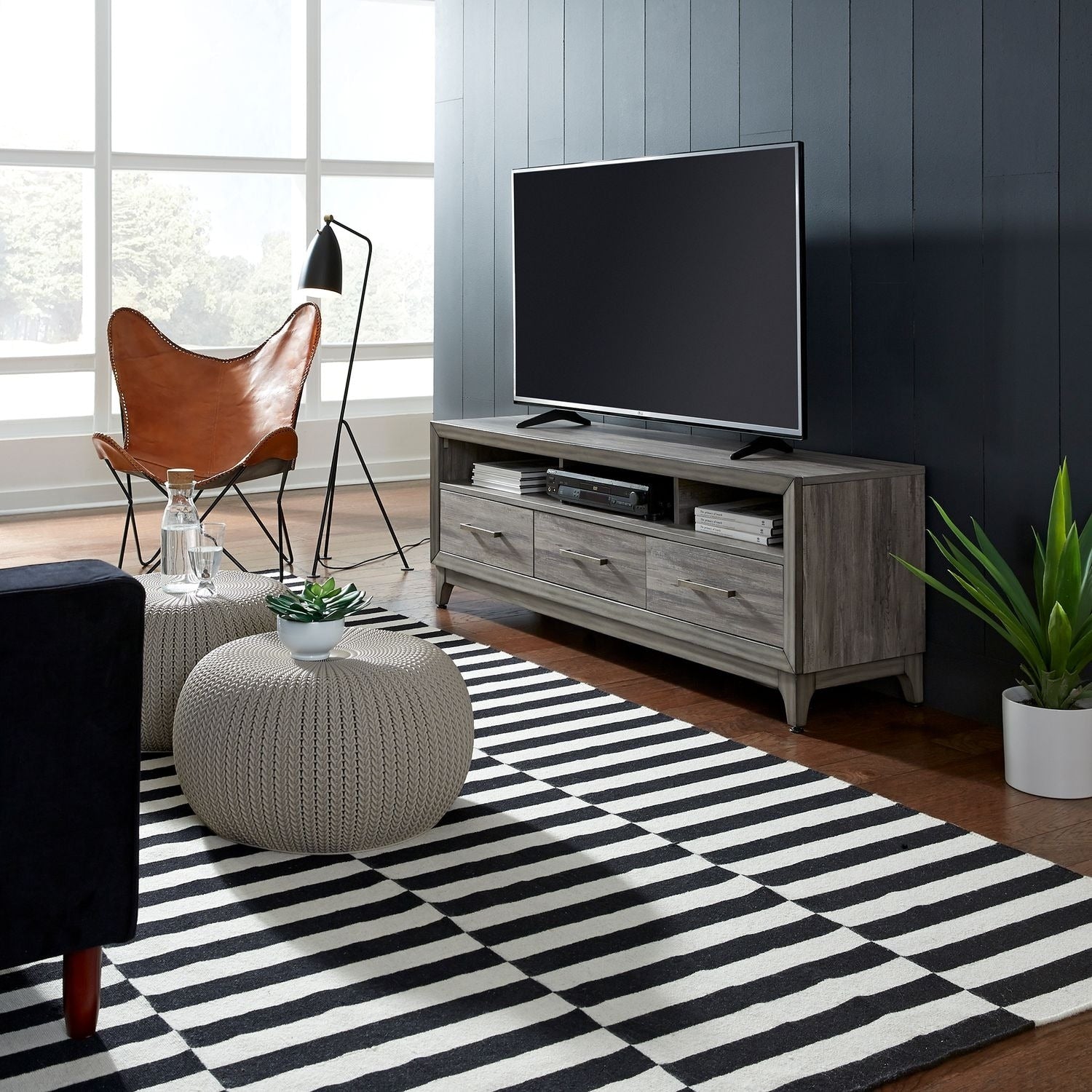 Mercury Driftwood Grey 62 Inch Tv Console
