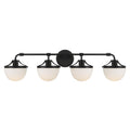Meredith 4 Light Bathroom Vanity Light In Matte Black