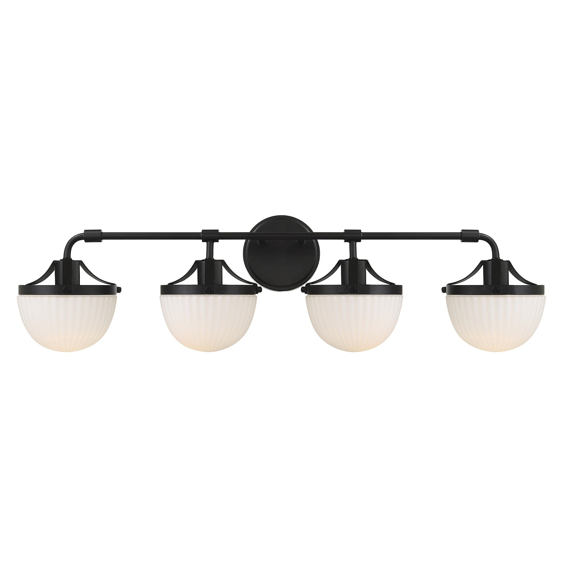 Meredith 4 Light Bathroom Vanity Light In Matte Black